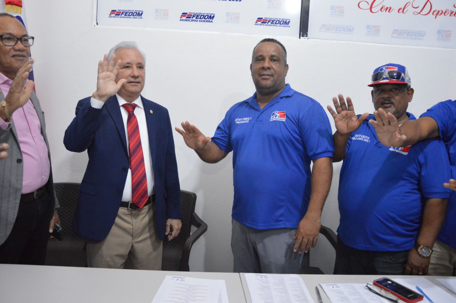 El senador Antonio Taveras, durante el acto de juramentación (Foto: Fuente externa)