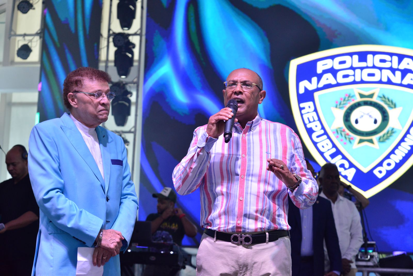 La fiesta estuvo animada por grandes presentadores entre ellos Domingo Bautista (Foto: Fuente externa)